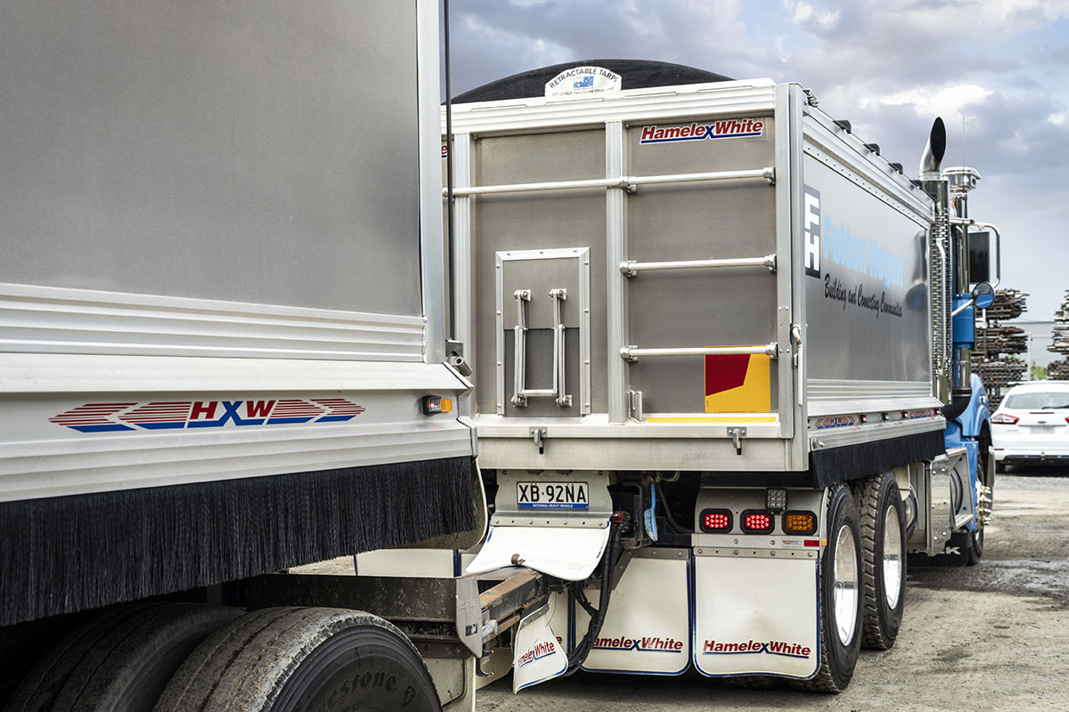 Hamelex White truck body and dog tippers australia