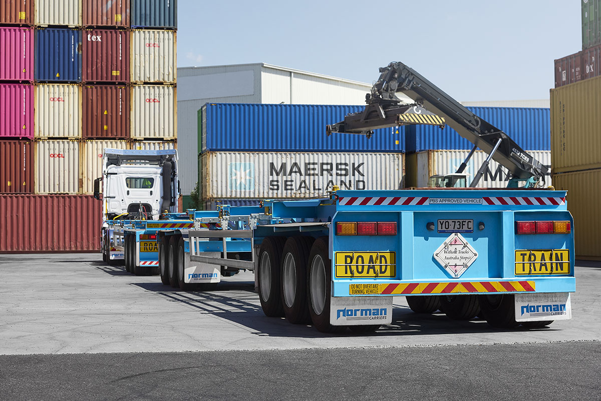 Container Skel trailers Freighter